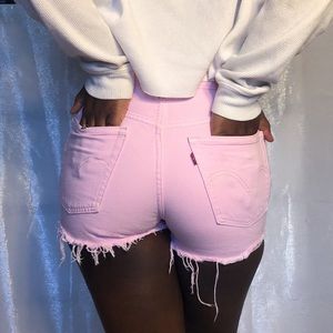 Levi’s size 30 pink jean shorts